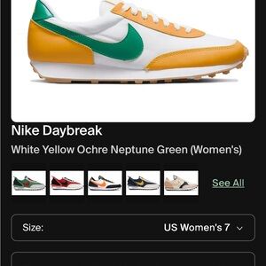 Nike Daybreak Women's Sneakers - White, Yellow, Green